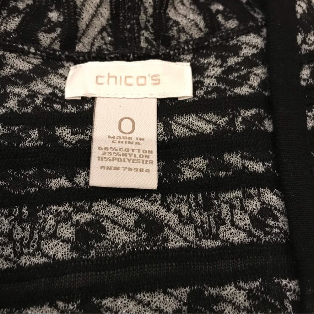 Chicos open front cardigan batwing sleeve size 0 small - Picture 4 of 6